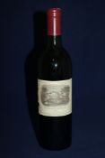 One bottle of Chateau Lafite 1982, Premier Cru Classe, Pauillac; very top shoulder, light scuffing