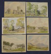 Percy Lancaster (1878-1951)12 watercolours,English landscapes, signed and many titled, largest 11