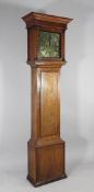 Samuel Pearce, Honiton. A George III mahogany banded oak eight day longcase clock, the 12 inch