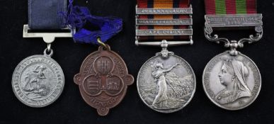 An Indian / South Africa group of two comprising India medal with Relief of Chitral 1895 clasp and