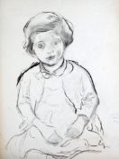 Roland Ossory Dunlop (1894-1973)folio of drawings and an oil sketch,Studies for a family portrait,