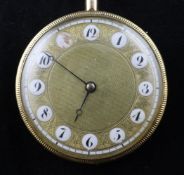 A 19th century Swiss 18ct gold hour & quarter repeating musical keywind pocket watch, retailed by