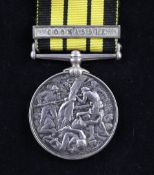 An 1874 Ashantee medal with Coomassie clasp to Pte H.Lock, Rifle Brigade Starting Price: £200