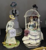 Four Royal Worcester porcelain figures, c.1961-9, by Ruth Van Ruyckevelt, comprising Bridget,