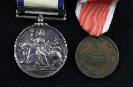A Victorian Naval General Service medal with Syria clasp, to Thos Matthews. and a St Jean D`Acre