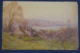 Harold Swanwick (1866-1929)seven watercolours,Coastal cottages, signed, 11 x 17in. and six other