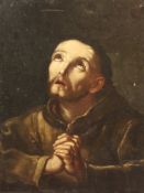 18th century Spanish Schooloil on canvas,Study of a praying monk,25 x 20in. Starting Price: £640