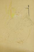 Filip Andreeric Maljavin (Russian 1869-1940)pastel on buff paper,Portrait of a bearded man,signed,21