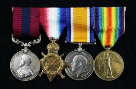 A WW1 Distinguished Conduct Medal group of four to Sjt R. Connor R.A. comprising DCM and Trio