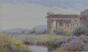 George Samuel Elgood (1851-1943)watercolourView of classical ruins,signed and dated 1898,7.25 x 12.