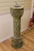 A stone sundial pedestal Starting Price: £120