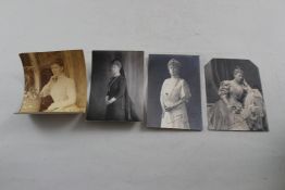 Royal Interest: Seven photographs of Victoria, Mary (later Queen Mary), of various sizes dating from