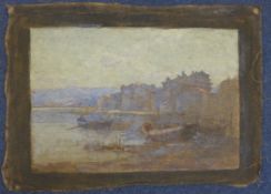 Harold Swanwick (1866-1929)folio of oil on canvas sketches,mainly landscapes including an Italian