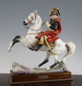 A Royal Worcester equestrian model of Napoleon Bonaparte, from the Military Commanders Series,