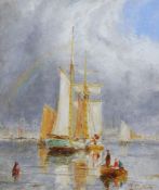 William J.J.C. Bond (1833-1928)three oils on board,Coastal scenes,signed,largest 8.5 x 6.5in.