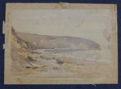 Harold Swanwick (1866-1929)seven watercolours,Ballard Point, Swanage, signed, 9 x 13.5in. and six