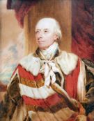 Francois Theodore Rochard (1798-1858)oil on ivory,Miniature of Horatio 2nd Earl of Oxford, 1752-