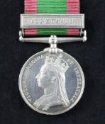 An Afghanistan medal with Ali Musjid clasp to Pte Richard Jackson, Rifle Brigade Starting Price: £