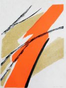 Sandra Blow (1925-2006)lithograph and sand,Abstract,signed in pencil and dated 1968 (proof),29.5 x