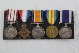 A WW1 Naval GSM/LSGC group of five to Reuben White SPO, HMS Pembroke comprising GV GSM with