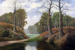 David Mead (20th C.)oil on canvas,Near Midhurst,signed,24 x 36in. Starting Price: £160