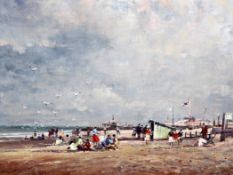 John Horwood (b.1934)oil on canvas,Beach scene,signed and dated `74,14 x 18in. Starting Price: £160