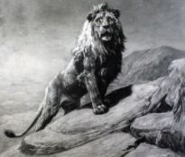Herbert Dicksee (1862-1942)etching,The King,signed in pencil,19.5 x 25in. Starting Price: £160