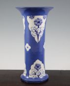 A Moorcroft `Forget-Me-Not` `Persian` tall vase, c.1914-16, on powder blue ground, inscribed `W