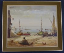Jorge Aguilaroil on canvas,Coastal landscape,signed,25 x 30in. Starting Price: £160