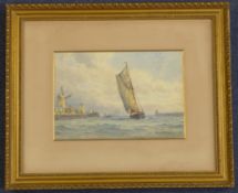 Frederick James Aldridge (1850-1933)watercolour,`Littlehampton`,signed,6.5 x 9.75in. Starting Price: