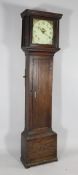 William Harmer of Lewes. An early 19th century oak thirty hour longcase clock, with 11 inch square