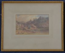 Paul Sandby Munn (1773-1845)pair of watercolours,Rheinish river landscapes with figures on the