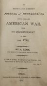 LAMB (R), AN ORIGINAL AND AUTHENTIC JOURNAL OF OCCURENCES DURING THE LATE AMERICAN WAR, with list of