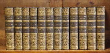 SCOTT (SIR W), THE WAVERLEY NOVELS, 12 vols, engraved plates, ¾ green leather with marbled boards,