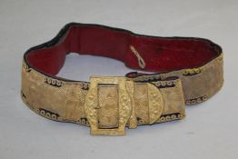 A silver military officer`s belt pouch, with insignia for the 2nd Dragoon Royal Scots Greys, with