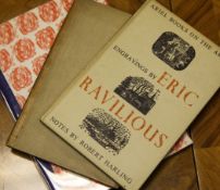 RAVILIOUS (E), ALMANACK 1929, black and white wood engravings, London, Lanston; HARLING (R),