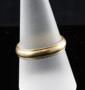 A George III gold band, the shank with interior inscription "J.C.L. 1776.", size S.