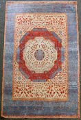 A modern Turkish Mamluk style carpet, with field of polychrome geometric foliate decoration and