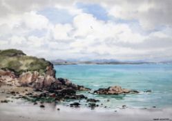 Frank Egginton (1908-1990)watercolour,The Marble Strand, County Donegal,signed,14 x 20.5in.