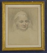 Frederick Beaumont 1899pastel,Portrait of Mrs Alice Pitt-Rivers,signed and dated 1899,10 x 8in.