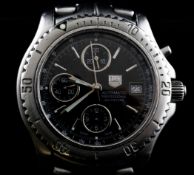A gentleman`s stainless steel Tag Heuer Automatic Professional wrist watch, with rotating bezel