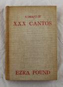 POUND (EZRA), A DRAFT IF XXX CANTOS, first edition, original beige cloth with lettering in red, un-