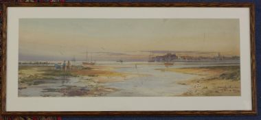 Thomas Sidney (19th C.)pair of watercolours,`Off The Mumbles` and `Yarmouth, Isle of Wight`,