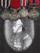 A Silvertown Explosion Fireman`s Bravery group of four medals to James Yabsley KPM, comprising GV