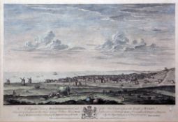 Canot After Lambertcoloured engraving,A Perspective View of Brighthelmston,IOB 23,overall 16.5 x