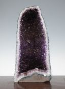 A large amethyst geode, 17.5 x 8.75in.