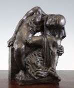 Glyn Philpot (1884-1937). A cast bronze figure of Perseus, on plinth base, No 4/8, Provenance: The