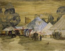 Clifford Frith (1924-)oil on board,Funfair,signed,22 x 29.5in.