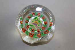 Four Perthshire Annual Edition floral bouquet glass paperweights, c.1997-99, each with lampwork