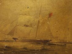 Frederick Garling (1806-1873)watercolour,`he Schooner Marian Watson in Sydney Harbour, Australia c.